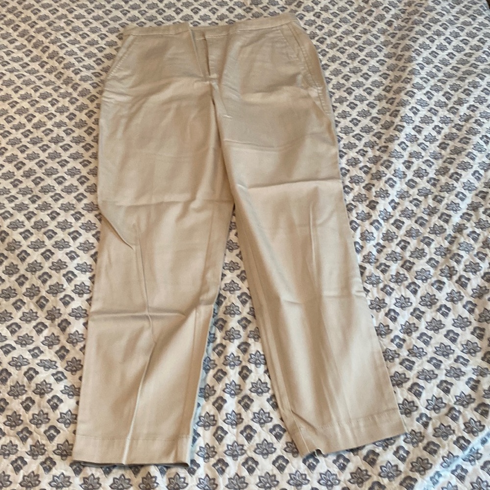 Gap high rise slim crop sz 8